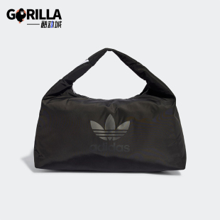 Adidas/阿迪达斯正品三叶草新款女黑色出街简约经典单肩包IC8349