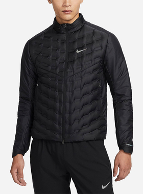 Nike/耐克正品新款运动男士拒水轻薄拼接保暖羽绒服FB7557-010