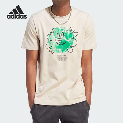 阿迪达斯男子运动短袖