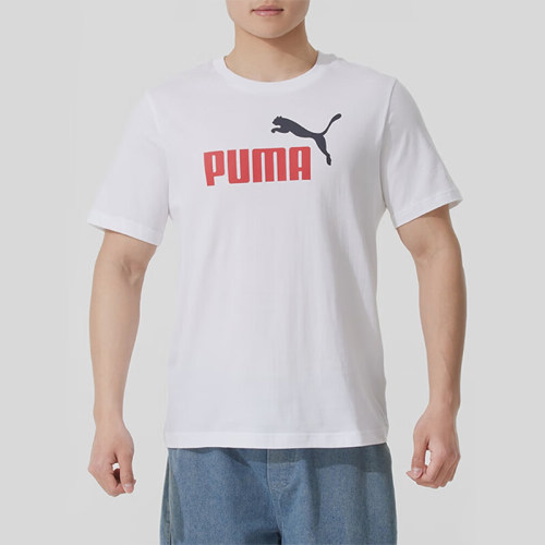 Puma/彪马正品2025夏季款男士简约透气圆领耐穿短袖688948-02