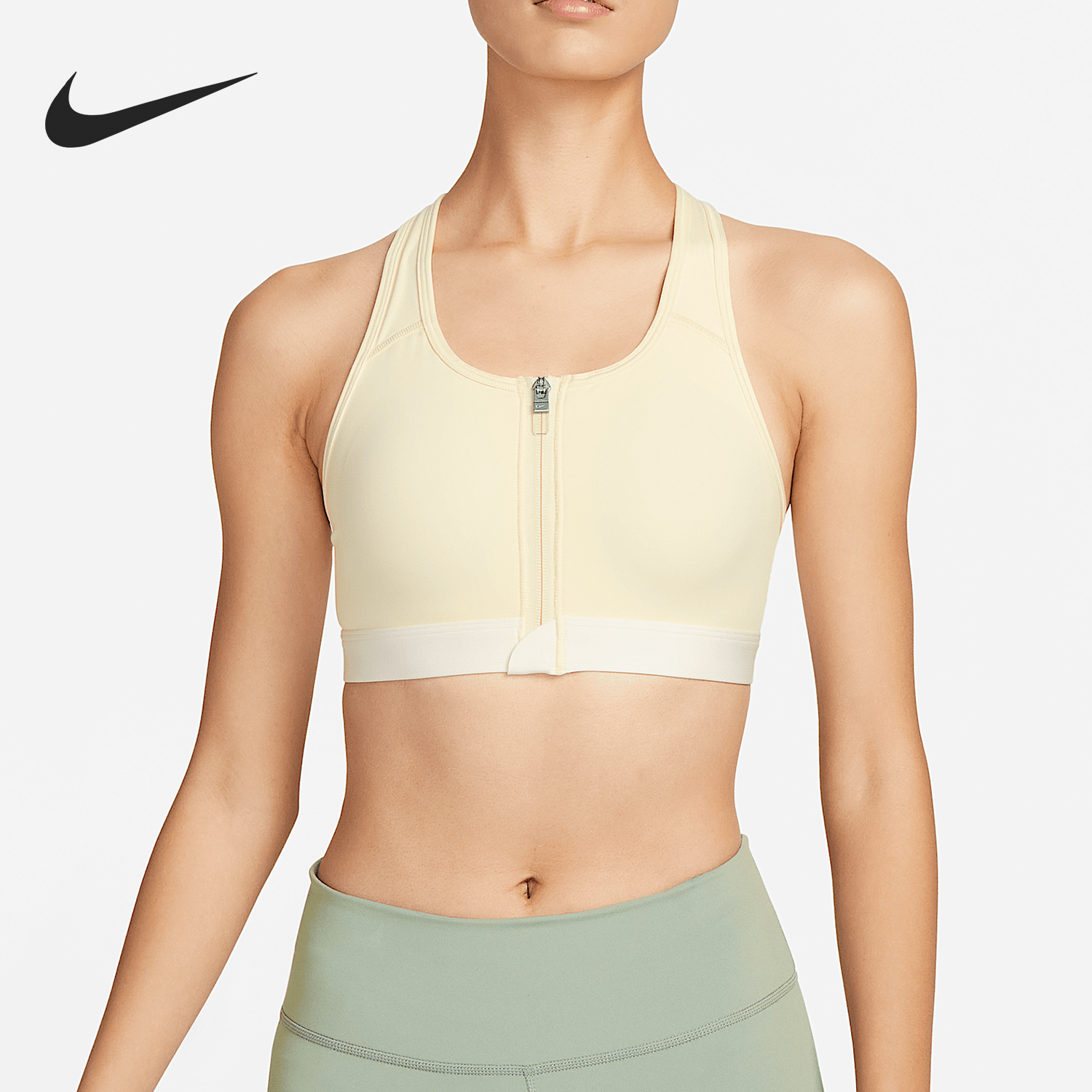 Nike/耐克正品夏季新款女士正面拉链健身运动内衣DD1206-113