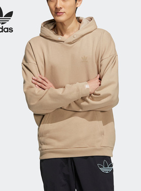 Adidas/阿迪达斯官方正品三叶草男子运动休闲连帽套头卫衣IC8145