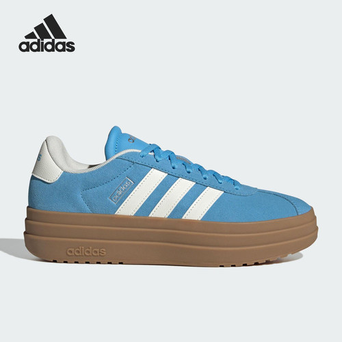 Adidas/阿迪达斯正品VL COURT BOLD女士耐磨厚底休闲板鞋KJ6855