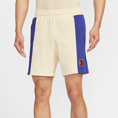 Nike/耐克正品Court Heritage男士网球经典针织短裤FZ6952-110