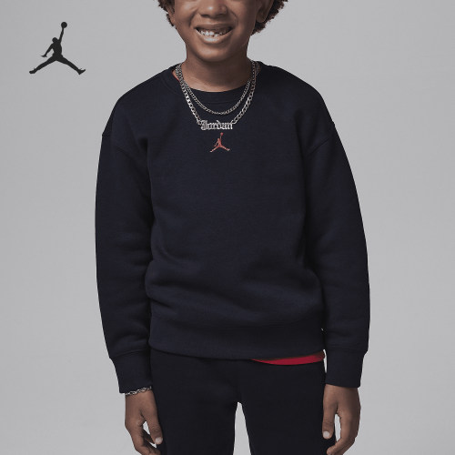 Nike/耐克正品Jordan Game Time 小童加绒圆领卫衣IB5821-010