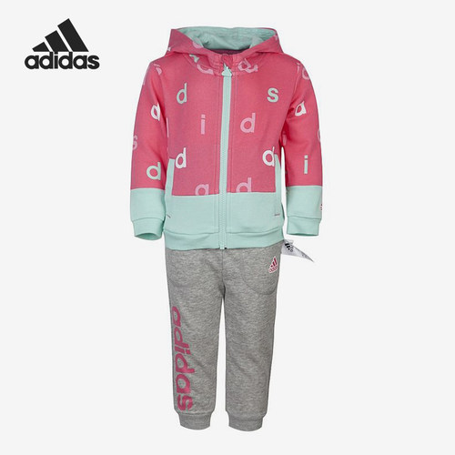 Adidas/阿迪达斯正品婴童休闲时尚简约长袖运动套装AY4631