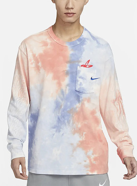 Nike/耐克正品春季新款男子宽松透气圆领长袖T恤FD8432-466