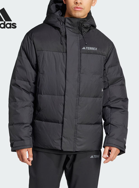 Adidas/阿迪达斯官方正品XPL GOOSE JKT男士休闲连帽羽绒服IX7924