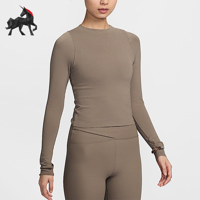 Nike/耐克正品Zenvy Dri-FIT女士瑜伽透气长袖T恤FN3023-233