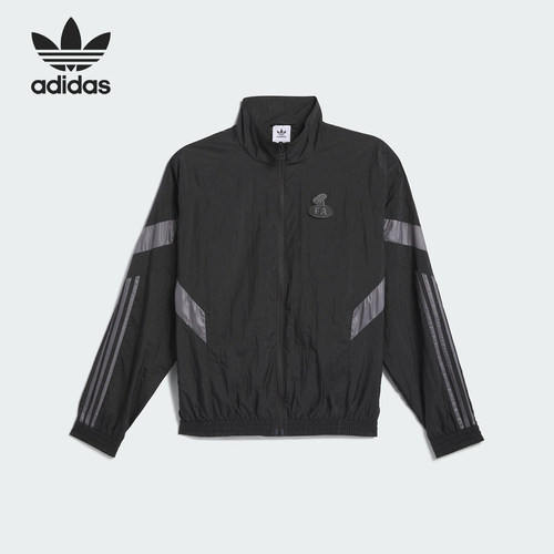 Adidas/阿迪达斯正品三叶草男女运动立领拉链轻盈夹克外套JI9042