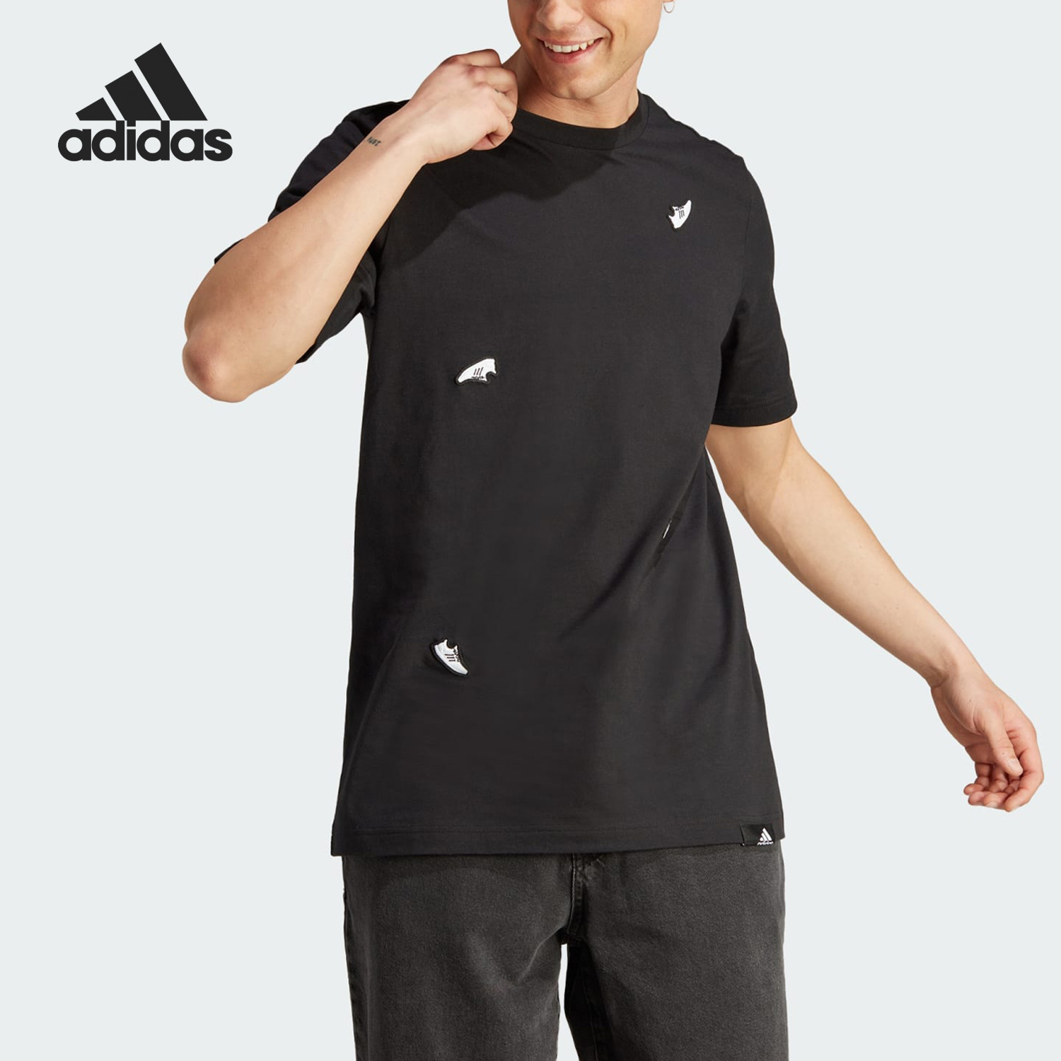 Adidas/阿迪达斯男子运动T恤