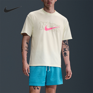 款 男士 运动针织经典 Nike HJ3420 2025夏季 宽松短袖 133 耐克正品