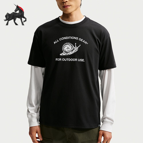 Nike/耐克正品男士字母动物图案圆领套头短袖T恤IM6180-010