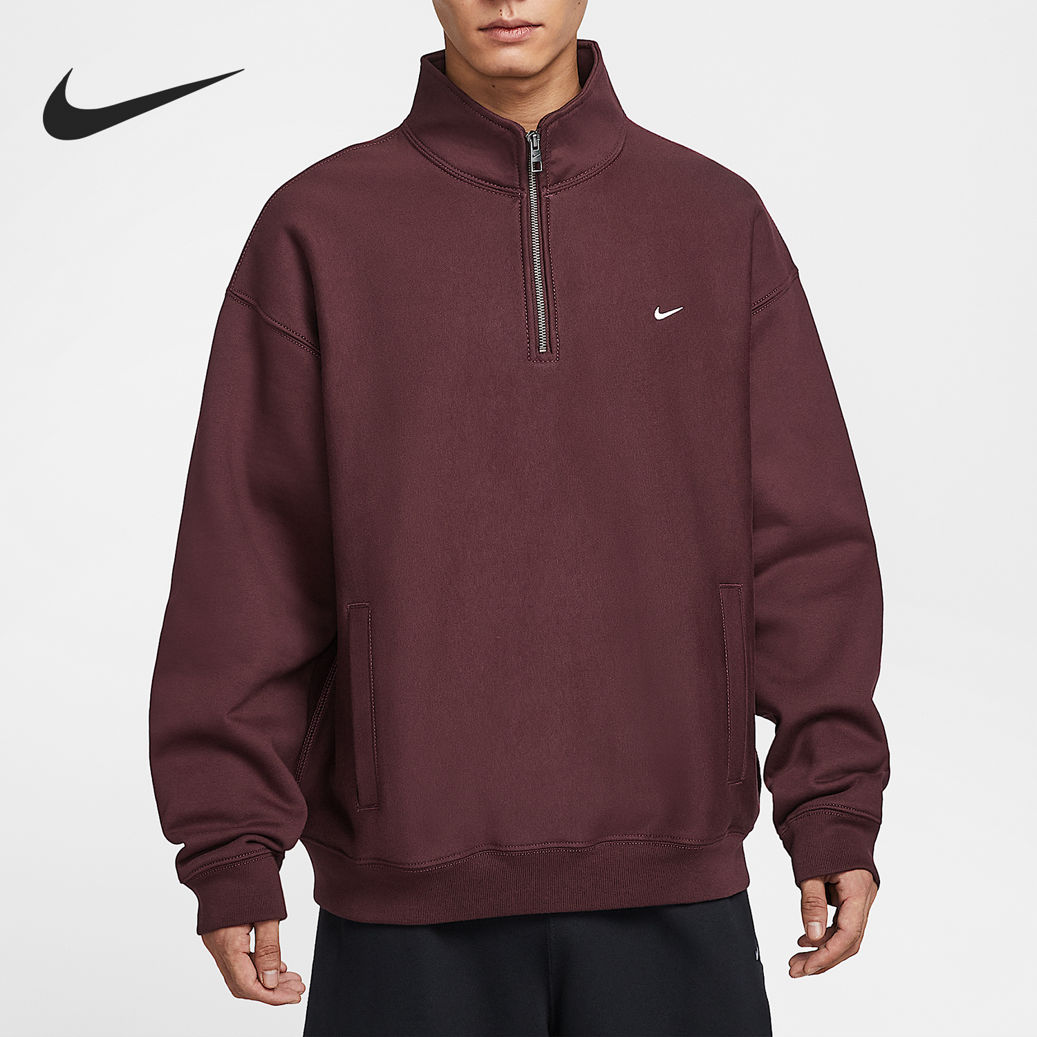 耐克男士潮流加绒卫衣