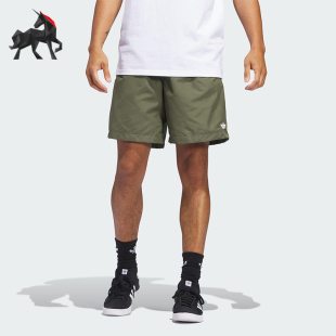 宽松经典 Adidas 阿迪达斯正品 三叶草男士 JC7659 运动梭织休闲短裤