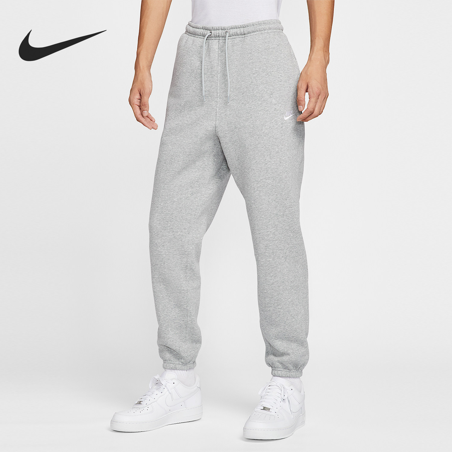 Nike/耐克官方正品舒适秋季款男士运动束脚刺绣长裤FN3809-063