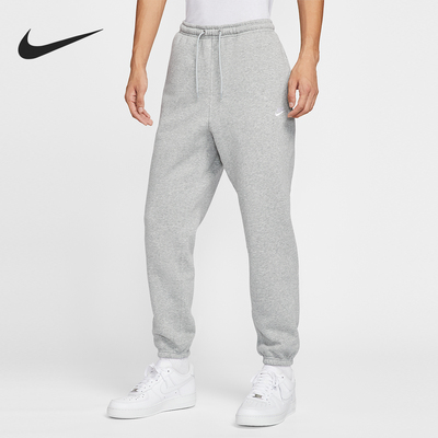 耐克男士运动束脚刺绣长裤