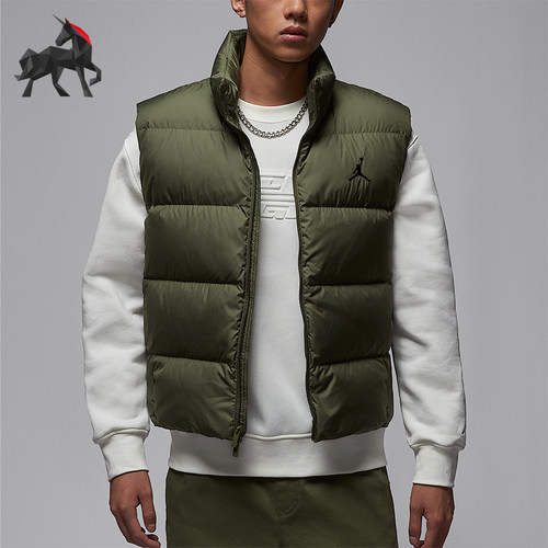 Nike/耐克正品JORDAN男士休闲立领保暖宽松羽绒马甲IF4262-222