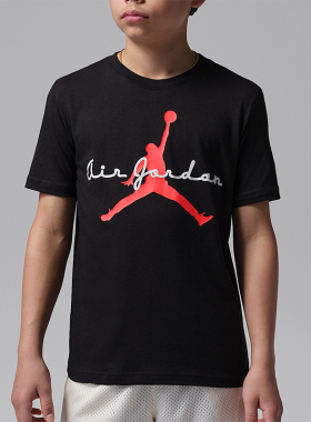 Nike/耐克正品JORDAN大童耐穿经典运动透气印花短袖T恤IU5291-010