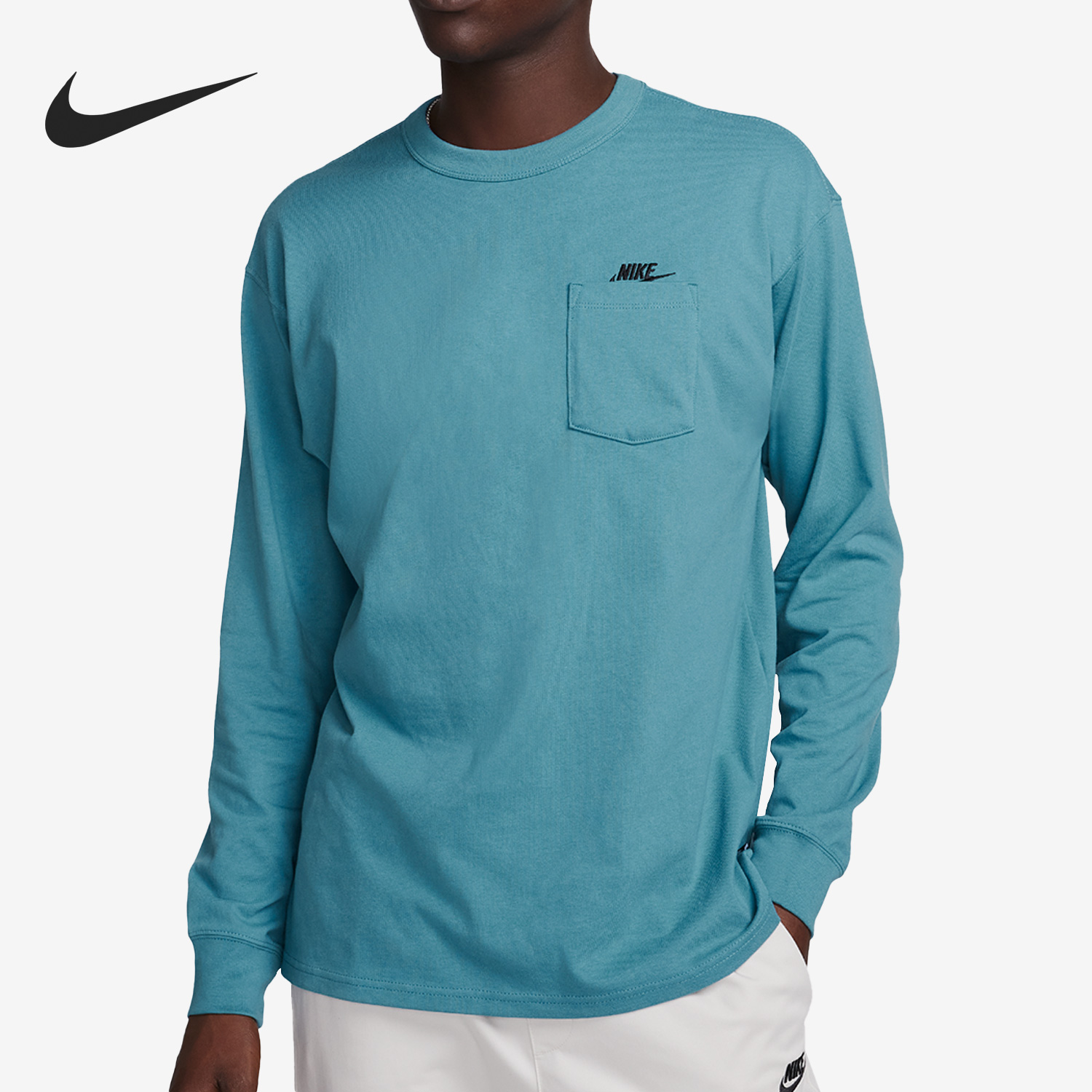 Nike/耐克正品秋季男子运动透气休闲圆领简约卫衣DR7930-440