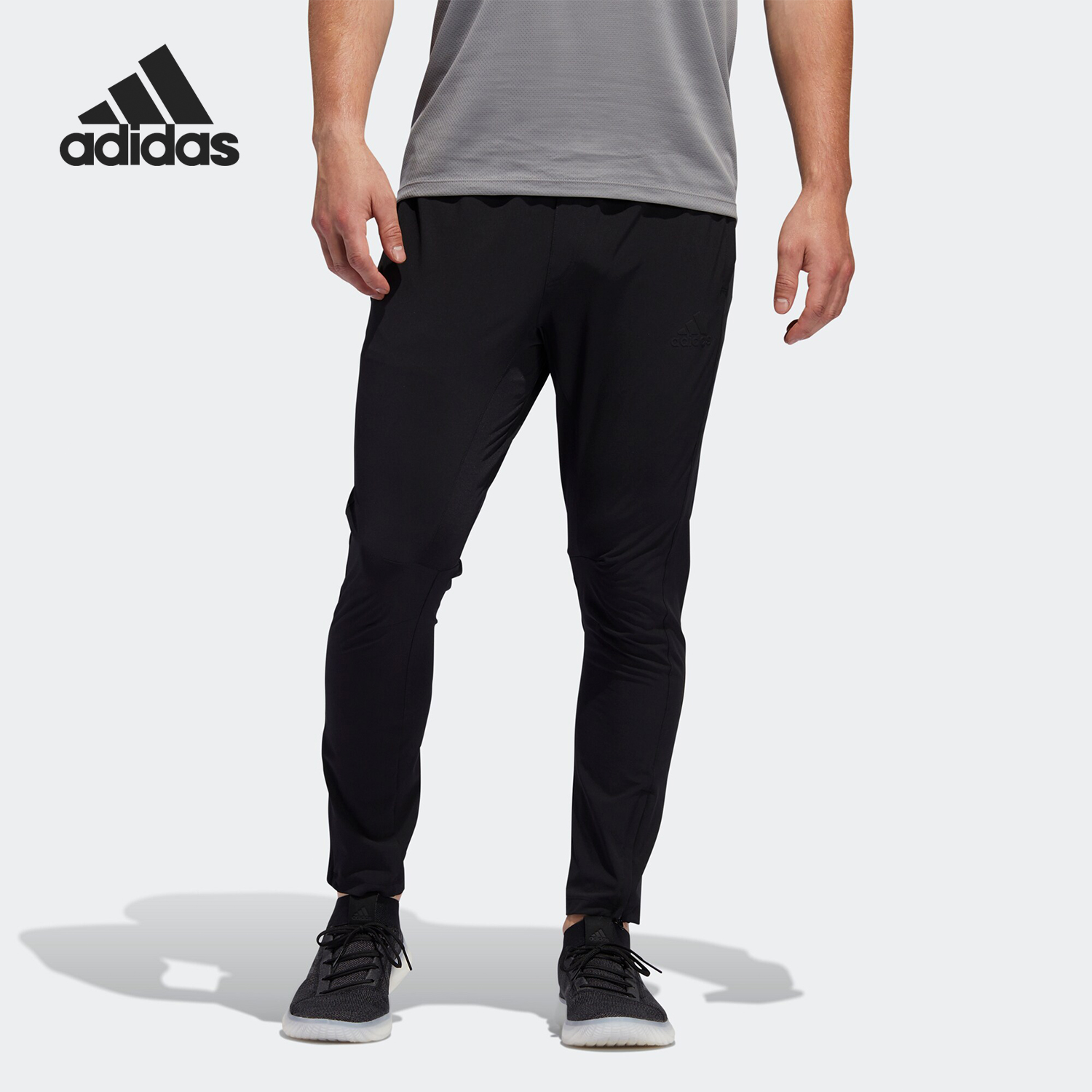 Adidas男子梭织跑步休闲运动裤