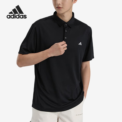 Adidas/阿迪达斯官方正品新款男士翻领经典透气短袖POLO衫IN6626