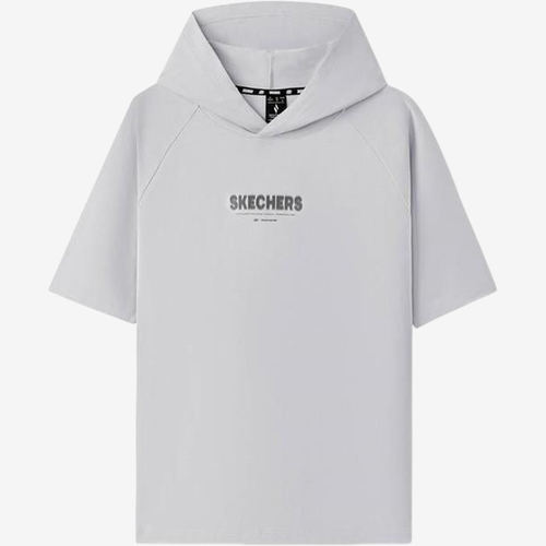 Skechers斯凯奇正品儿童款Logo字母宽松短袖T恤L225U060-00EQ