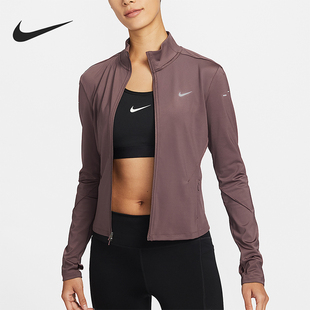 运动跑步外套IB1999 2025女士耐穿立领印花修身 502 耐克正品 Nike