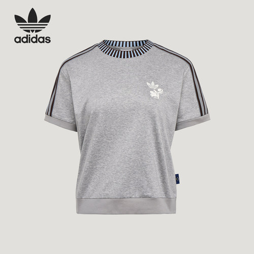 Adidas/阿迪达斯正品女士休闲舒适透气套头运动短袖T恤KY8316