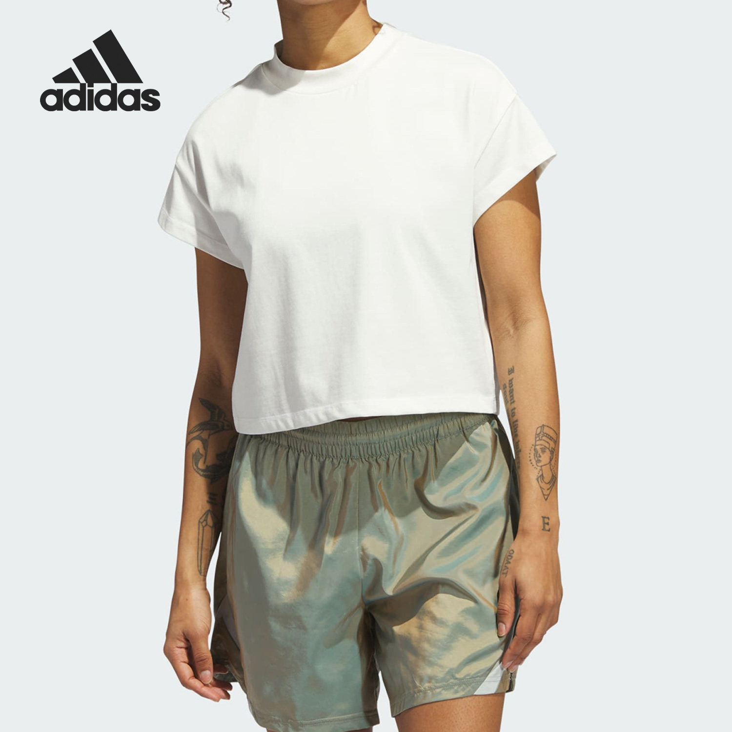 Adidas/阿迪达斯官方正品当季新款女子运动休闲T恤IJ5235,运动服/休闲服装,运动T恤,淘宝优惠券,粉丝福利购,淘宝优惠卷