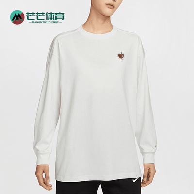 Nike/耐克正品秋季新款女士印花刺绣简约宽松T恤IB1670-133