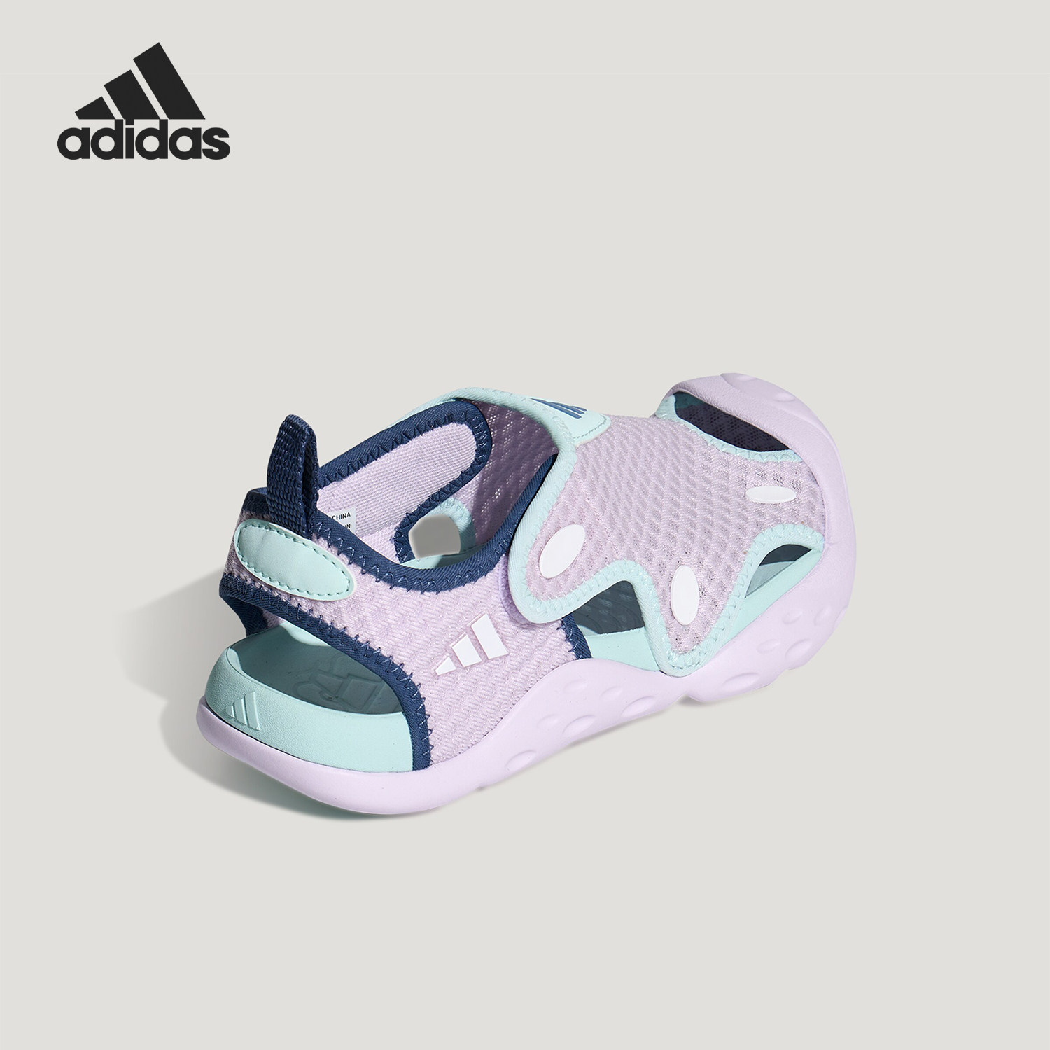 Adidas/阿迪达斯官方正品小童舒适耐磨低帮透气经典凉鞋LA2702
