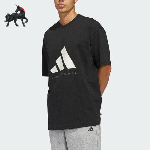 Adidas/阿迪达斯正品SS TEE男女运动宽松圆领大logo短袖T恤KB7560