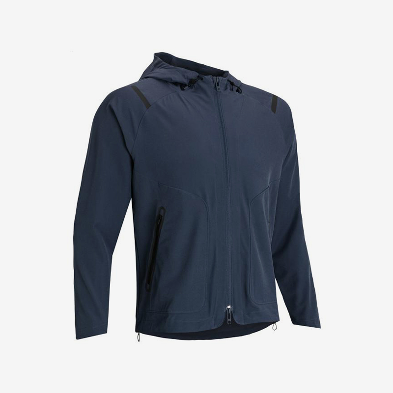 UA/安德玛正品2025新款男子户外休闲拉链连帽夹克外套1370494-044