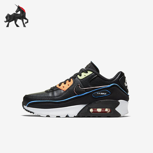 Nike/耐克正品AirMax90SE新款儿童黑色鞋跑步鞋CK4068-001