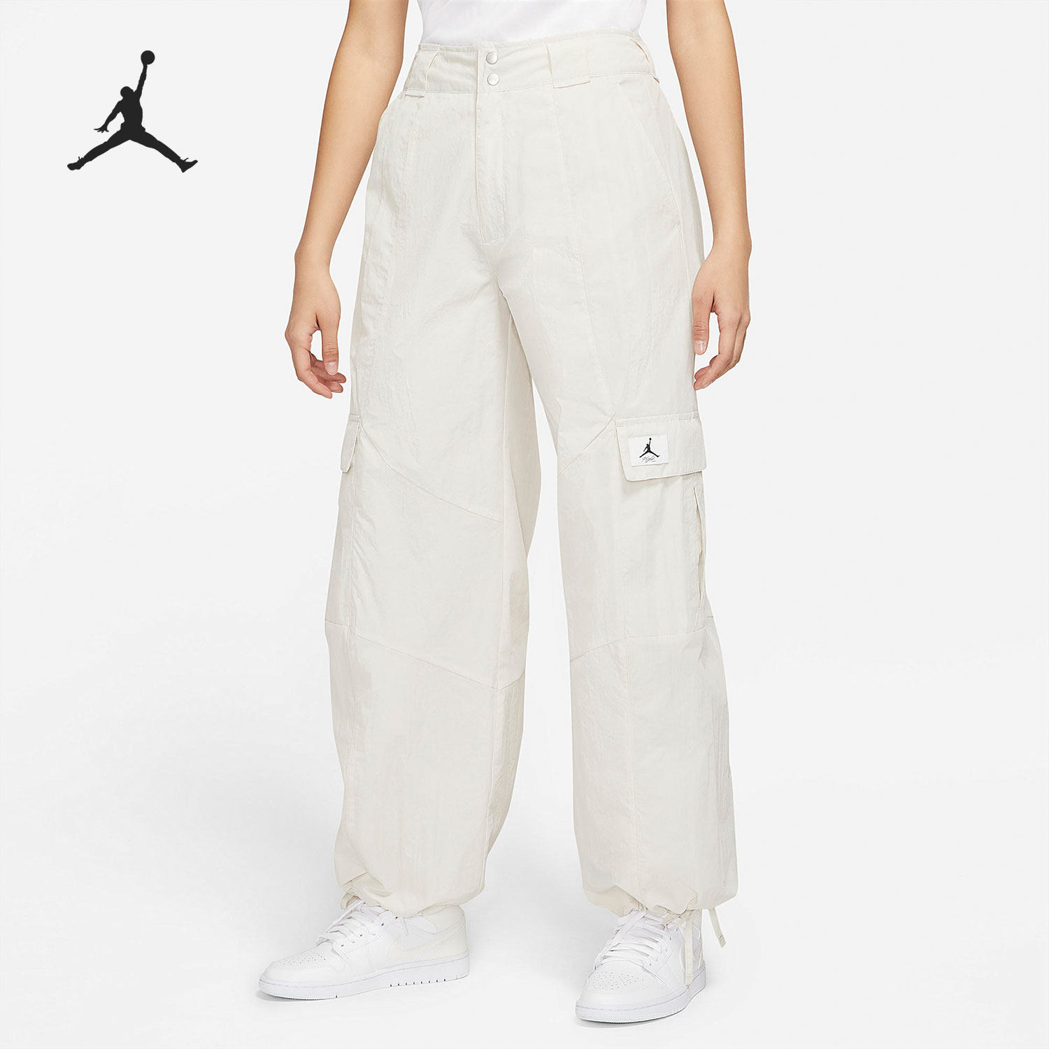 Nike/耐克正品JORDAN女子运动宽松休闲梭织阔腿裤DM5176-104
