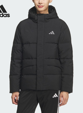 Adidas/阿迪达斯官方正品LINEAR男士连帽运动耐穿羽绒服KQ5519