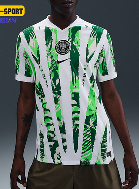 Nike/耐克正品Dri-FIT 男士足球条纹运动花纹短袖T恤HM9660-100