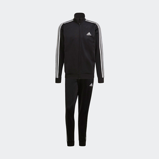 Adidas/阿迪达斯正品新款男士立领运动休闲长袖套装GK9651