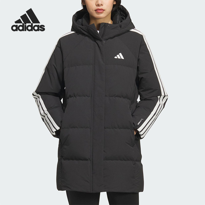 Adidas/阿迪达斯正品2025秋季款女士运动保暖中长款羽绒服KC2486