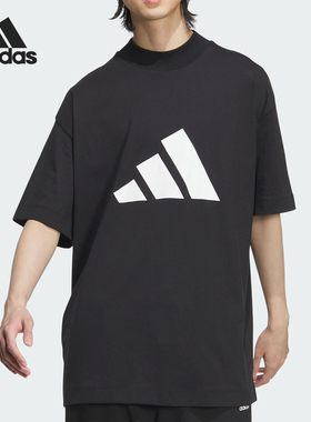 Adidas/阿迪达斯正品时尚男女复古圆领套头经典运动短袖T恤JN4856