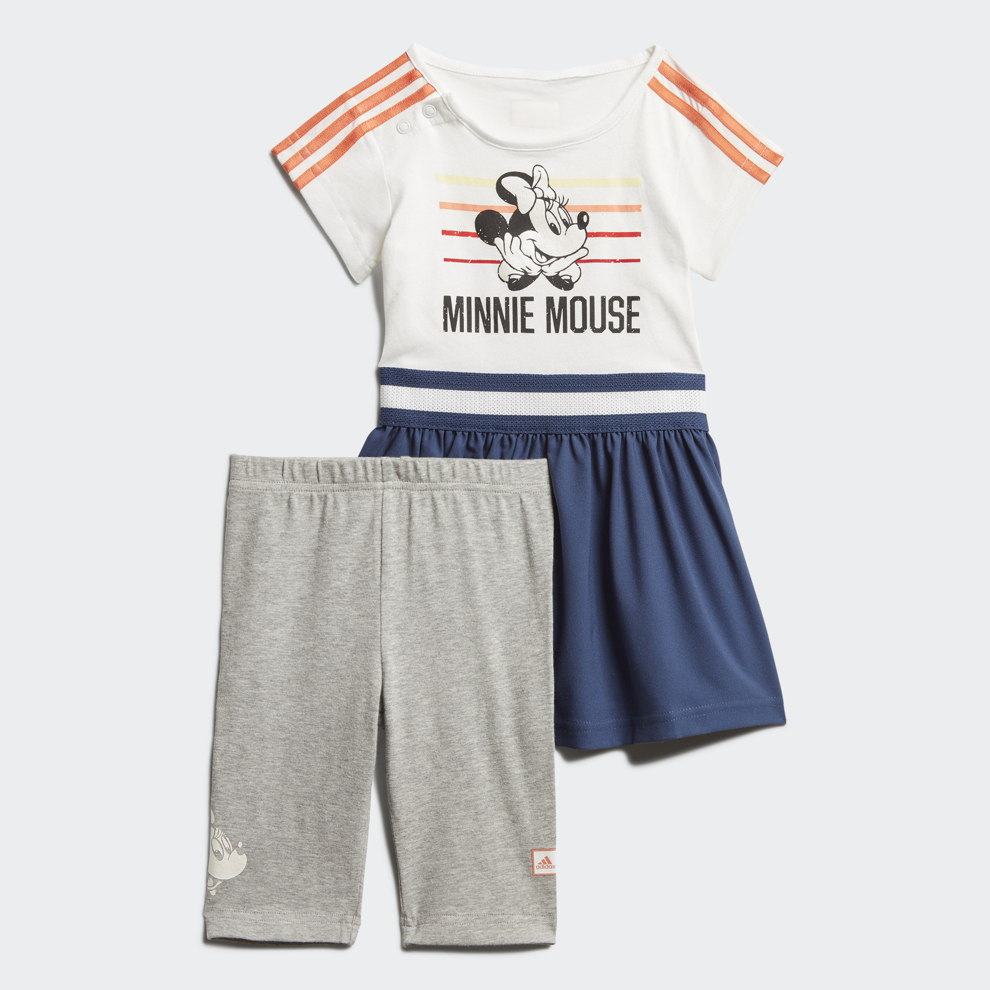 Adidas/阿迪达斯正品 夏季新款女婴童运动套装短裤T恤FM2862
