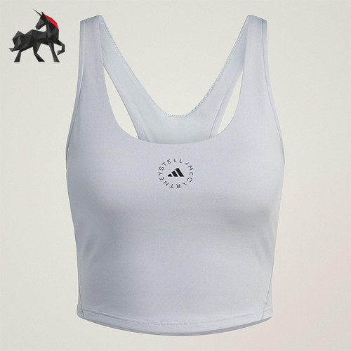 Adidas/阿迪达斯正品YOGA CROPTOP女士短款瑜伽紧身背心JN0548