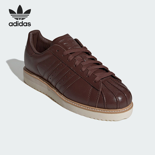 Adidas/阿迪达斯正品三叶草男女休闲经典皮面贝壳头板鞋IH4175
