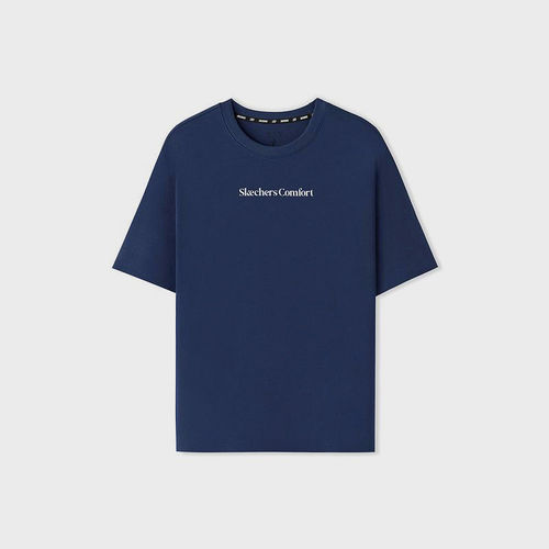 Skechers/斯凯奇正品夏季款男女同款简约针织短袖T恤衫L225U120