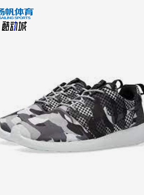 Nike/耐克正品ROSHEOnePrint新款男黑白灰色休经典闲鞋65206-10