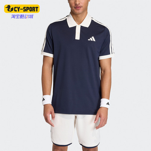 Adidas/阿迪达斯正品夏季男士透气网球针织运动短袖POLO衫KA5899