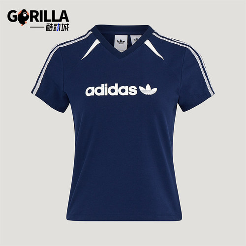 Adidas/阿迪达斯正品三叶草BLKTWT-SHIRT新款女经典短袖T恤KU4762