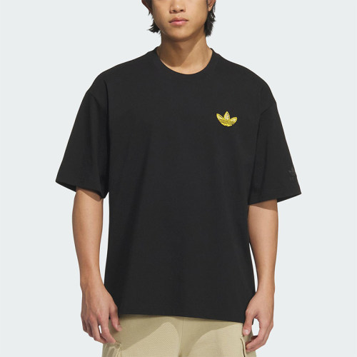 Adidas/阿迪达斯正品三叶草男针织套头耐穿经典休闲短袖T恤KE5794