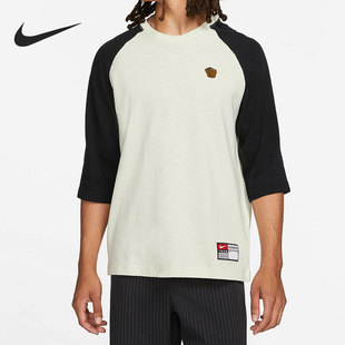 新款 Nike 耐克正品 秋季 341 男子运动宽松舒适圆领T恤DR7822